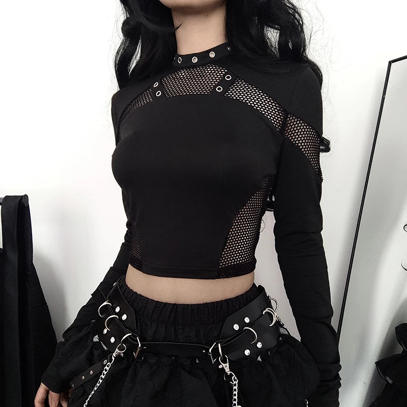 Coache | Mesh Crop Top