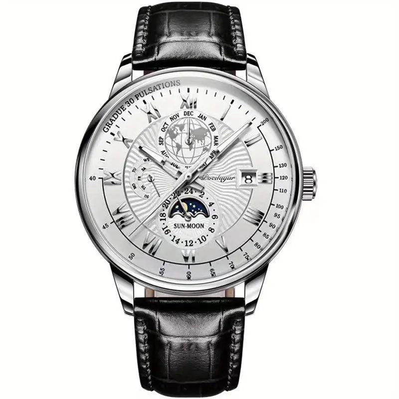 Torsten Wasserdichtes Herrenarmbanduhr mit Rundem Zifferblatt und Strapazierfähigem Armband