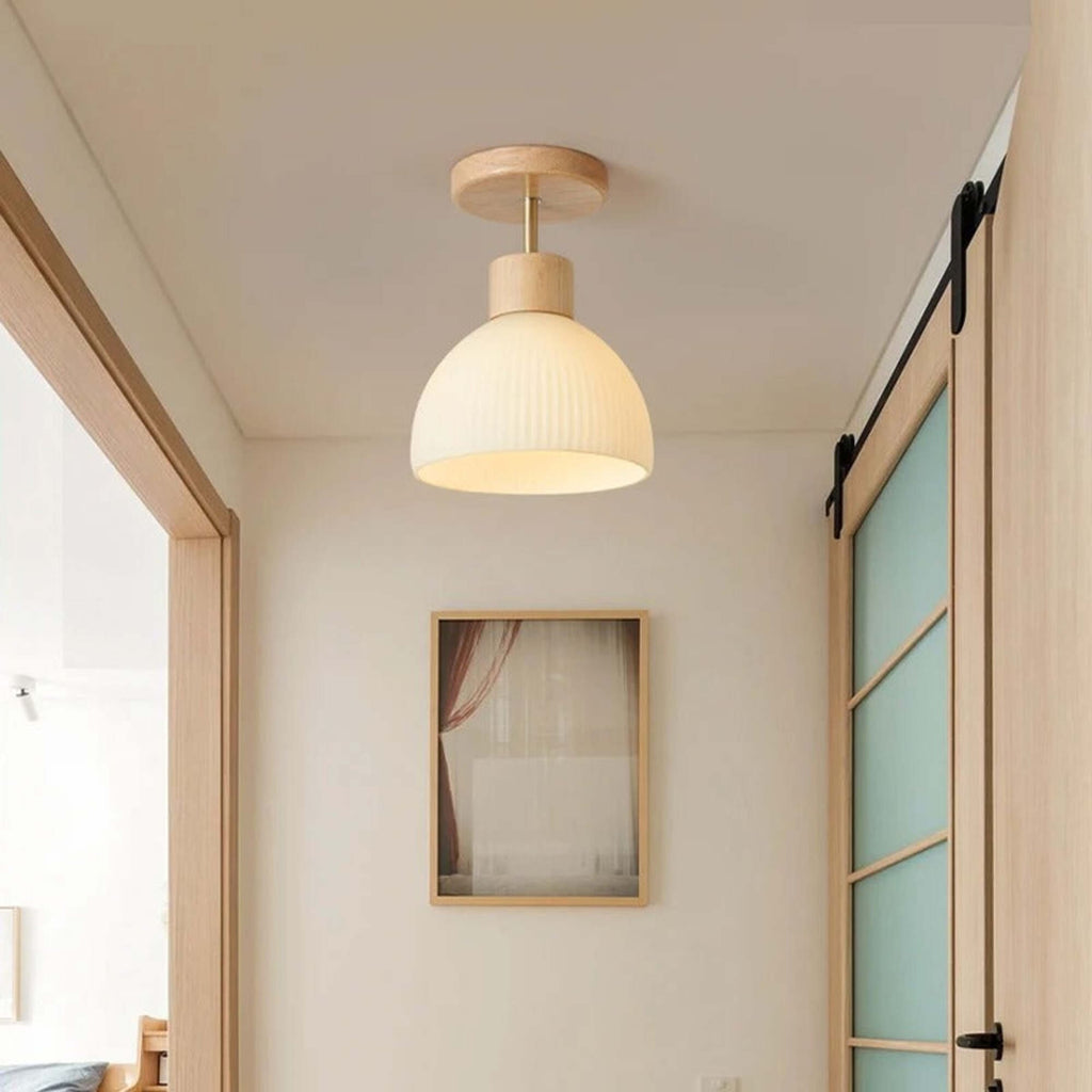 LumiTræ Moderne LED Deckenlampe – Natürliche Eleganz und Gemütliche Beleuchtung