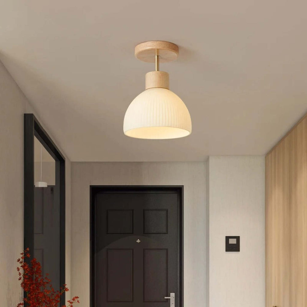 LumiTræ Moderne LED Deckenlampe – Natürliche Eleganz und Gemütliche Beleuchtung