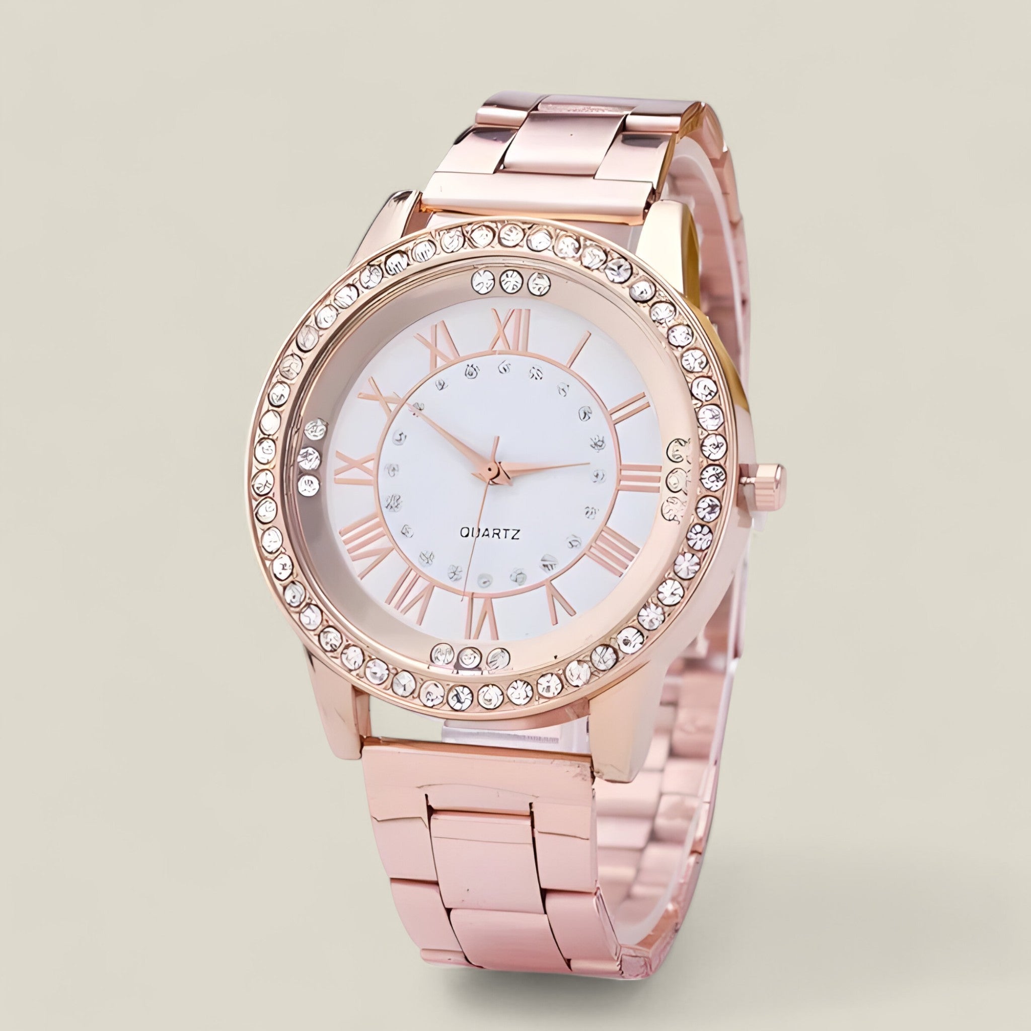 Aurora elegante Uhr mit Diamantdetails