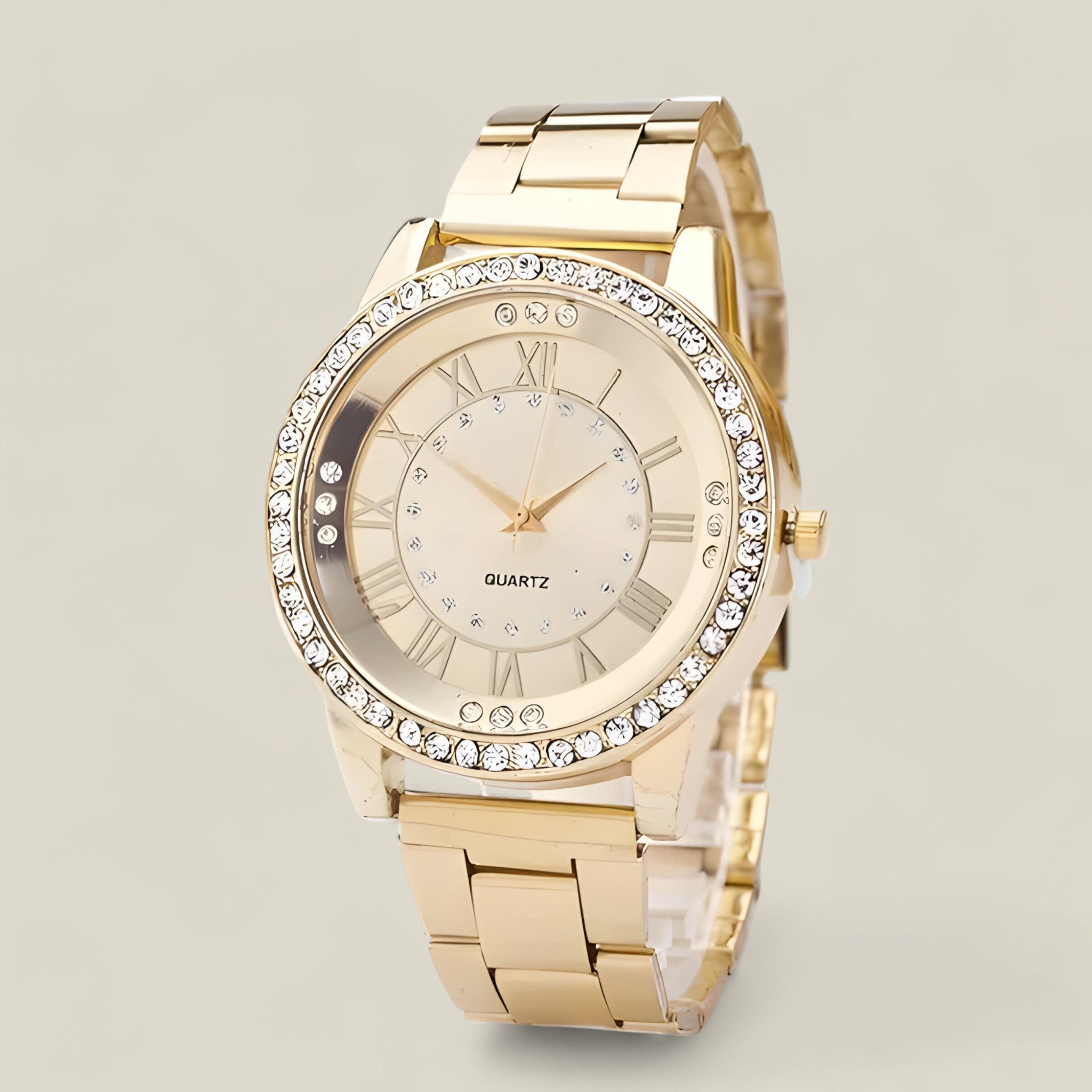 Aurora elegante Uhr mit Diamantdetails