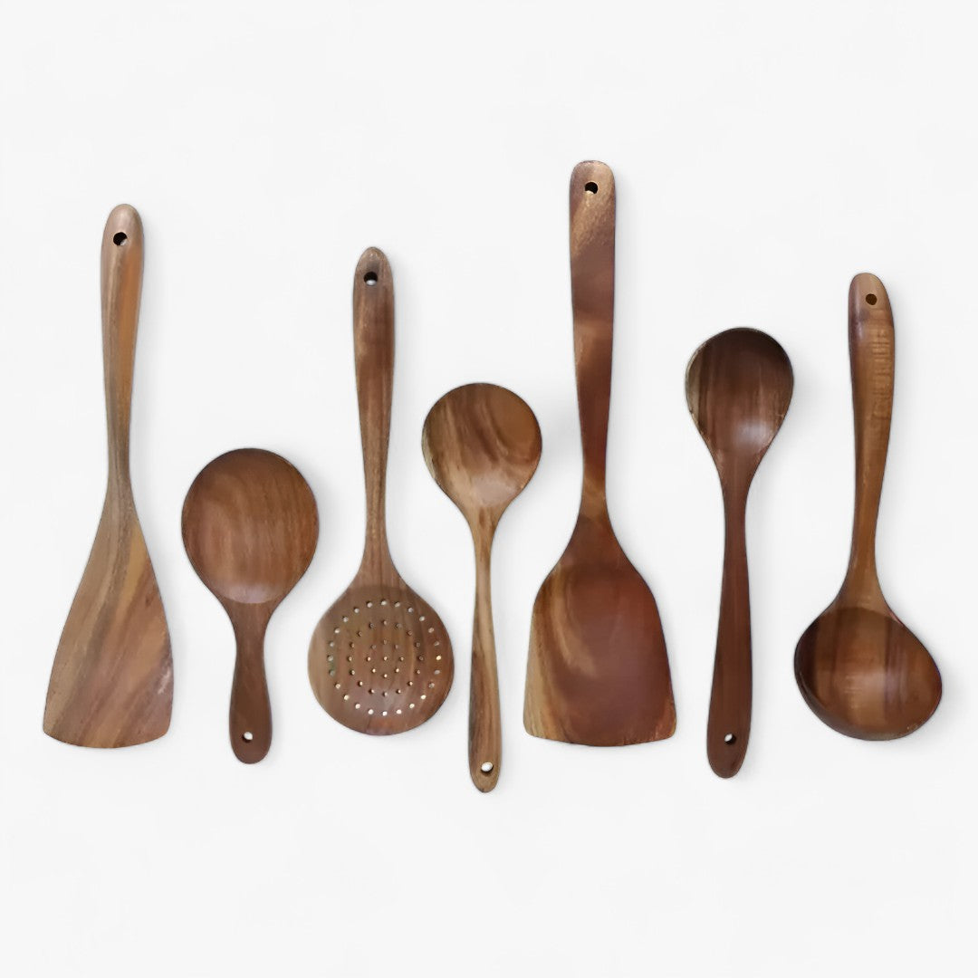 EcoWood – Premium Holz Küchenutensilien Set