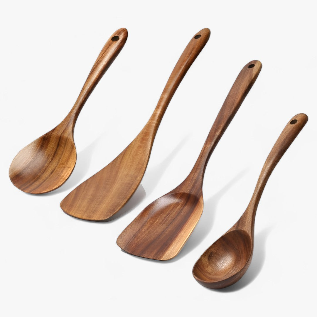 EcoWood – Premium Holz Küchenutensilien Set