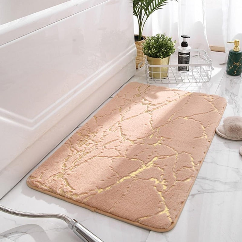 Rutschfeste - Elegante Badematte mit Golddesign