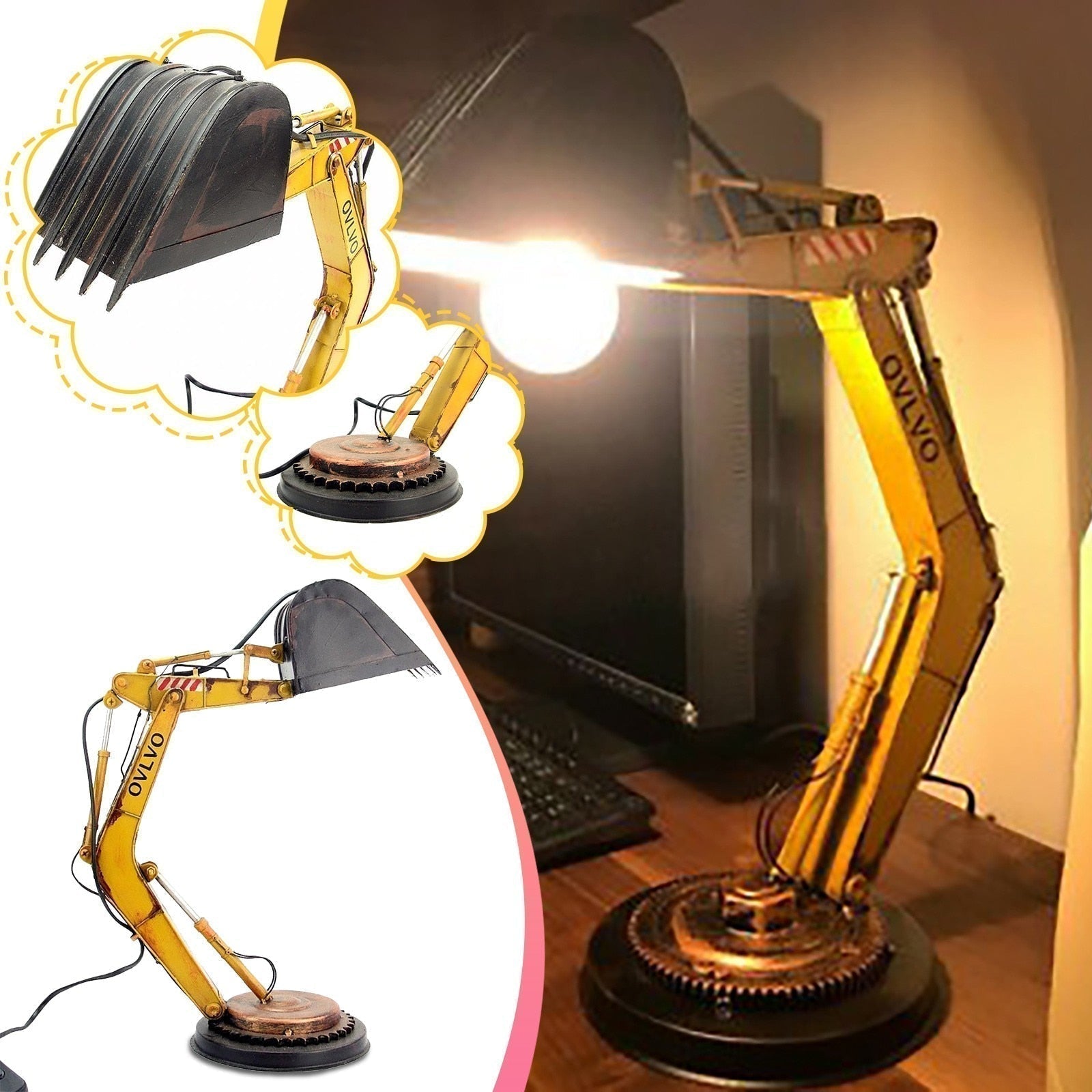 DigLight - Einzigartige Gravermaschinen-Schreibtischlampe