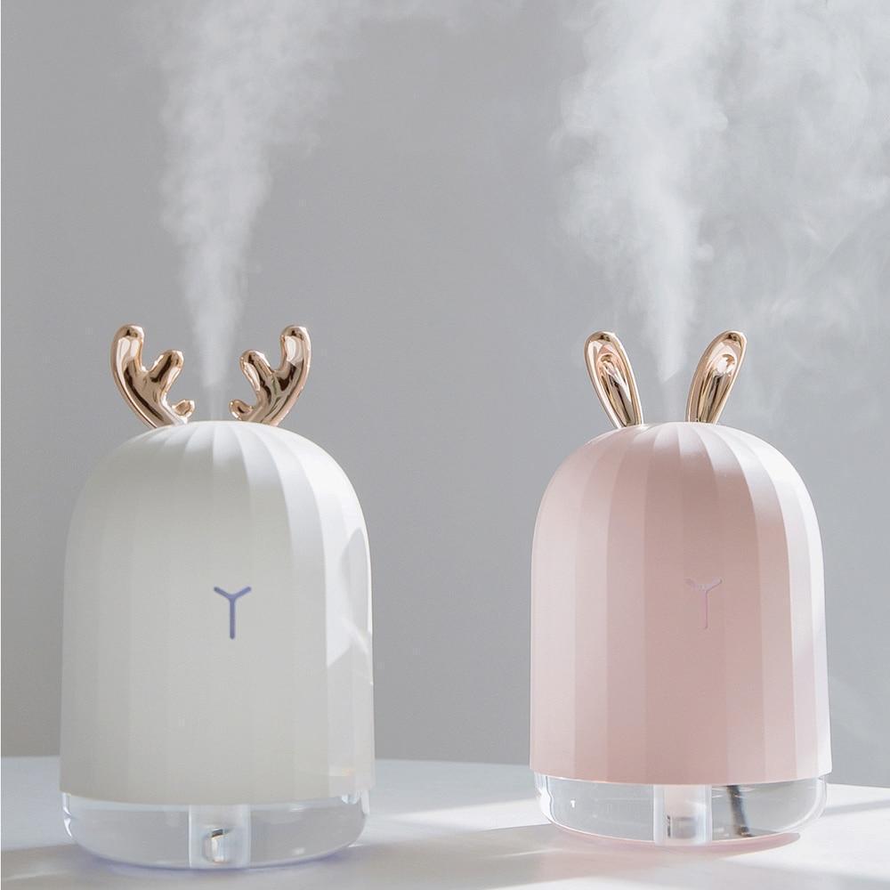 DeerMist Luftbefeuchter – Gevirdesign mit weichem Stimmungslicht