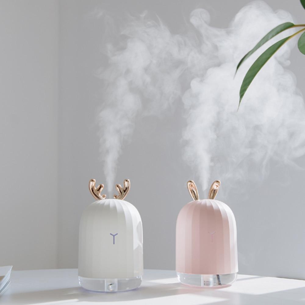 DeerMist Luftbefeuchter – Gevirdesign mit weichem Stimmungslicht