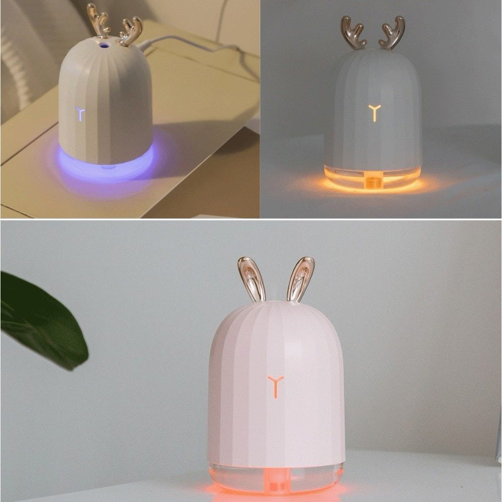 DeerMist Luftbefeuchter – Gevirdesign mit weichem Stimmungslicht
