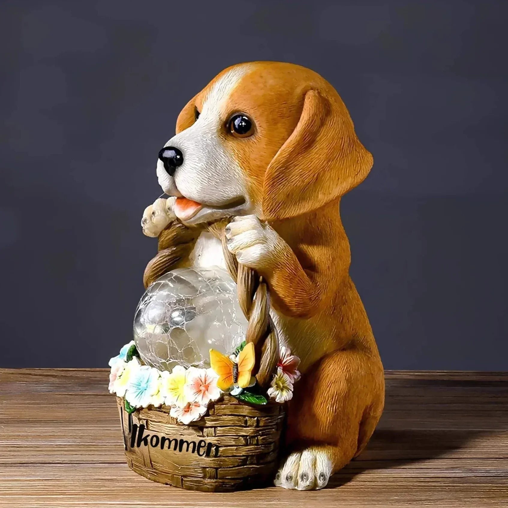 PuppyGlow – Solarbetriebene Havelampe mit niedlichem Welpendesign