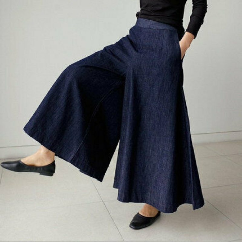 Sel Damenhose mit weitem Bein und lockerer Passform