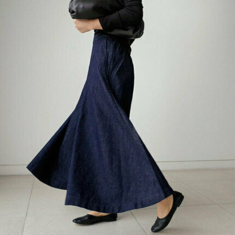 Sel Damenhose mit weitem Bein und lockerer Passform