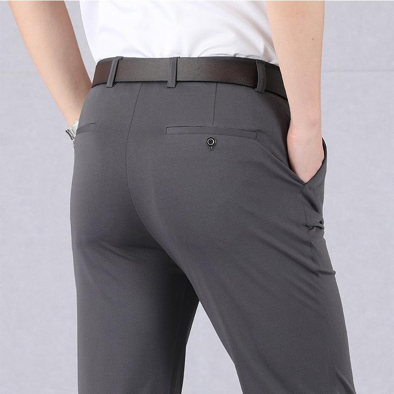 Soren - Slim Fit Hosen mit elastischem Bund und Taschen