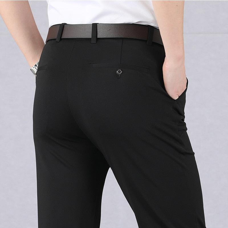 Soren - Slim Fit Hosen mit elastischem Bund und Taschen