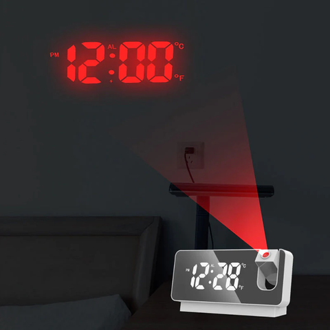 LumiTime Smart Projektionswecker mit LED-Display – Stilvoll und Praktisch