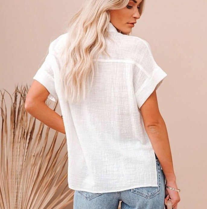 Clara | Casual Chic Kurzarm-Top