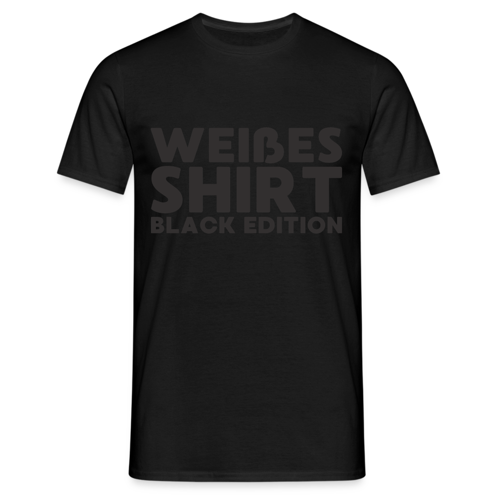 Herren T-Shirt Weißes Hemd Black Edition