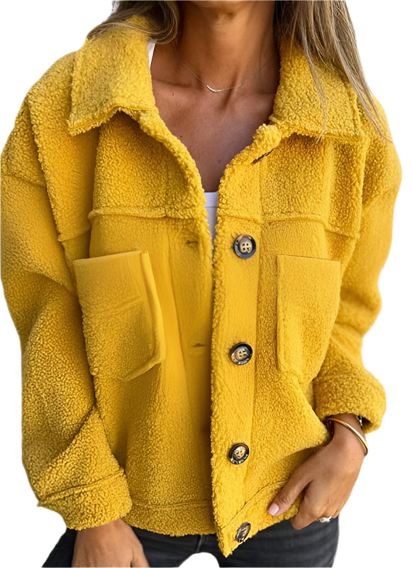 Marlene elegante Jacke mit einzigartigem umgekehrtem Kragen-Design