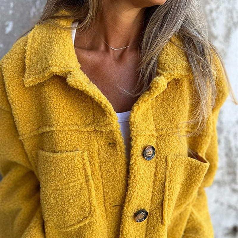 Marlene elegante Jacke mit einzigartigem umgekehrtem Kragen-Design