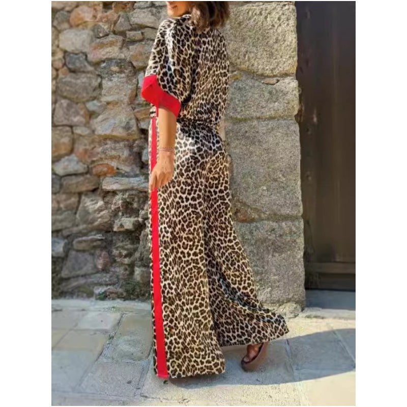 Klara Luxe Leopardendruck Zwei-Teile-Set – Leicht und lockerer Schnitt