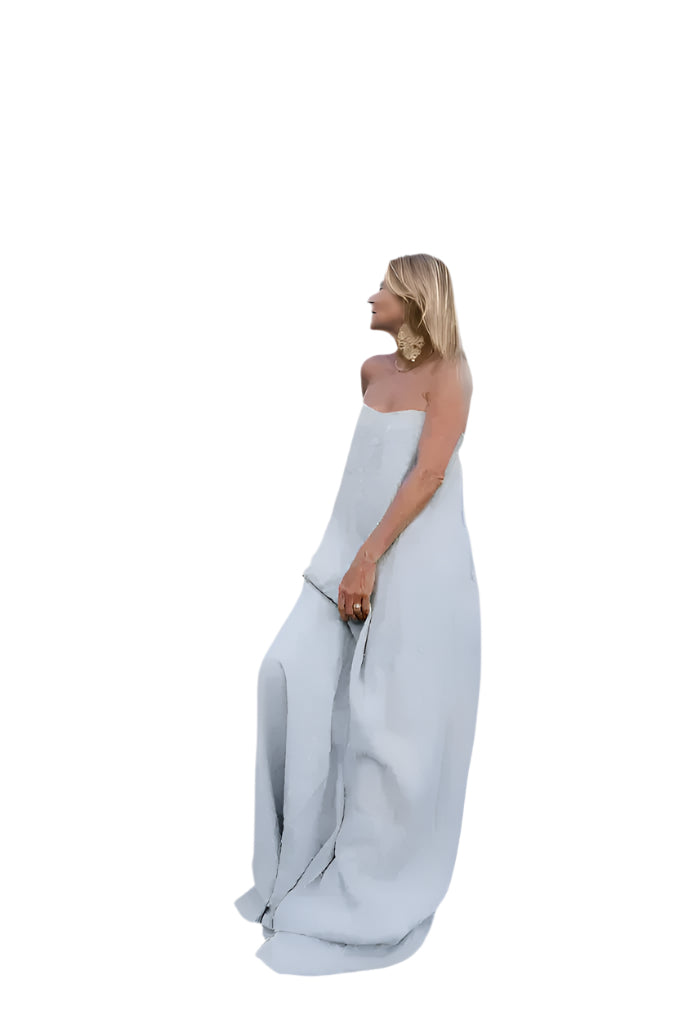 BreezeFlow Ärmelloses Maxikleid – Modisches Sommerkleid mit lockerer Passform
