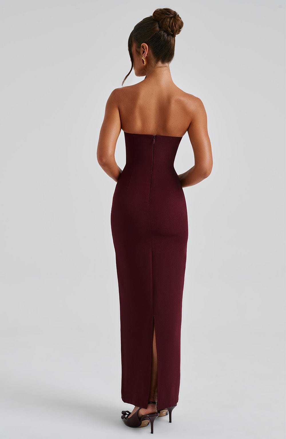 Seraphina Trägerlose Lange Kleid