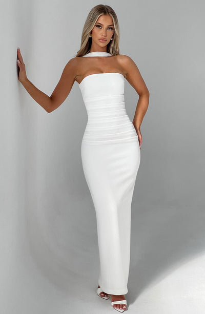 Seraphina Trägerlose Lange Kleid